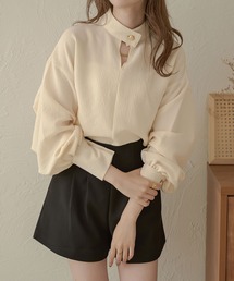 【前後2WAY】ふくれジャガードブラウス/WEB/EC限定商品