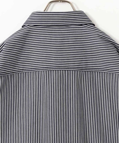 Dickies(ディッキーズ)の「Dickies ディッキーズ ストライプワークシャツ(シャツ/ブラウス・メンズ・ネイビー/アイボリー・M/L/XL)」の8枚目の写真