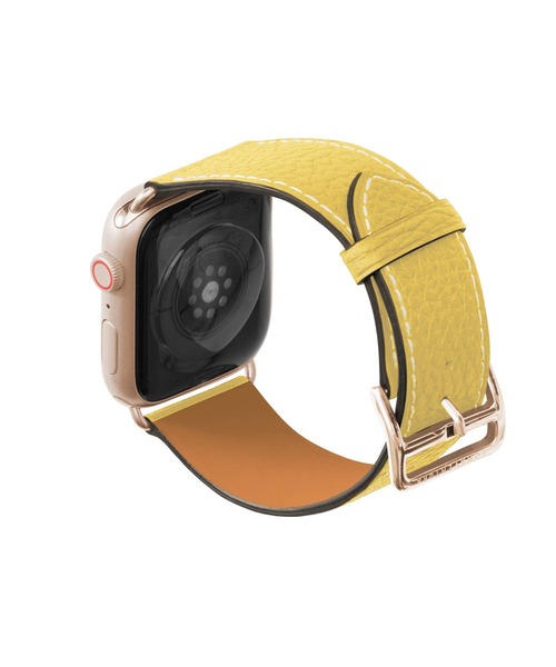 BONAVENTURA(ボナベンチュラ)の「シュリンク Apple Watch レザーバンド【44mm/45mm/46mm/49mm, M/Lサイズ】 (アダプター:ゴールド)(デジタル腕時計・レディース・ブラウン/ベージュ系その他/ブラック/ネイビー/ライトグレー/アイボリー・FREE)」の8枚目の写真