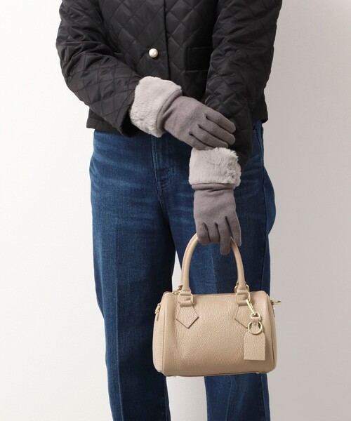 NOLLEY’S（ノーリーズ）の「エコファーグローブ（手袋・レディース・グレー/ライトピンク/グレイッシュベージュ/モカ・FREE）」の12枚目の写真