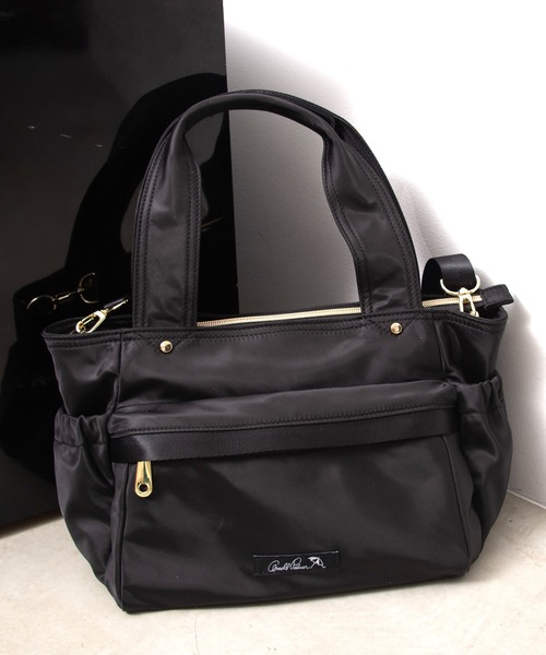 Arnold Palmer(アーノルドパーマー)の「10ポケット ミニトート(トートバッグ・レディース・チャコールグレー/ブラック/ベージュ/ワイン・F)」の1枚目の写真