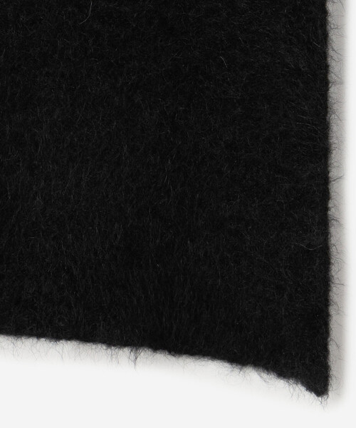Bshop(ビショップ)の「isabella clementini | ニットマフラー WOMEN(マフラー・レディース・ブラック/ピンク・ONE)」の6枚目の写真