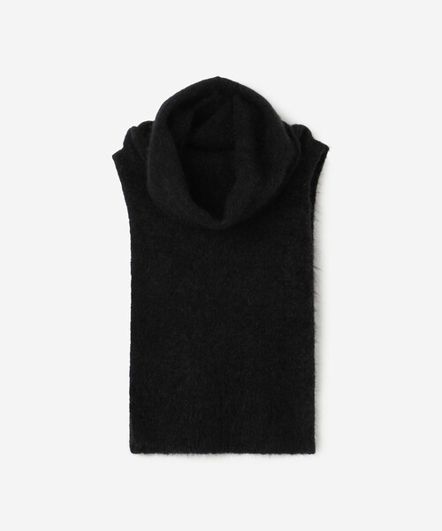 Bshop(ビショップ)の「isabella clementini | ニットマフラー WOMEN(マフラー・レディース・ブラック/ピンク・ONE)」の9枚目の写真