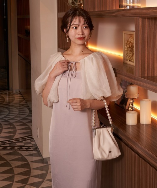 Chico（チコ）の「【SALON by Chico】パールハンドルがま口バッグ（ショルダーバッグ・レディース・ブラック/ホワイト/ブルー系その他/ブラック系その他・FREE）」の6枚目の写真