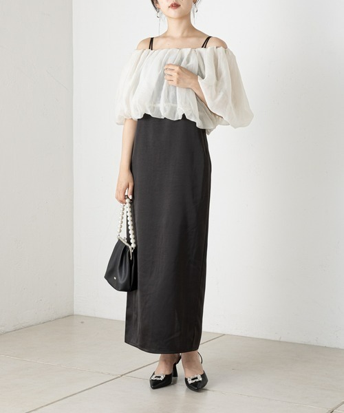 Chico（チコ）の「【SALON by Chico】パールハンドルがま口バッグ（ショルダーバッグ・レディース・ブラック/ホワイト/ブルー系その他/ブラック系その他・FREE）」の10枚目の写真