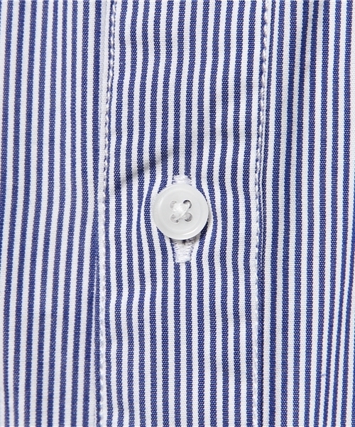 OUTLET（アウトレット）の「【CIAOPANIC TYPY】ブロードバンドカラーシャツ（シャツ/ブラウス・メンズ・ネイビー/ストライプ/ホワイト・MEDIUM/LARGE/SMALL）」の5枚目の写真