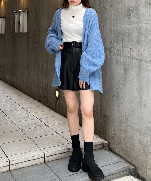 INGNI（イング）の「胸刺しゅうロゴカットタートルトップス（Tシャツ/カットソー・レディース・ブラック/その他/オフホワイト/グレー・M）」の8枚目の写真