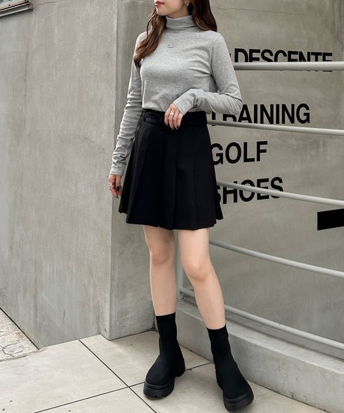 INGNI（イング）の「胸刺しゅうロゴカットタートルトップス（Tシャツ/カットソー・レディース・ブラック/その他/オフホワイト/グレー・M）」の14枚目の写真