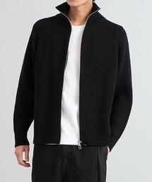 畔編みドライバーズニット〈イタリア・ゼニアバルファ社ウール〉