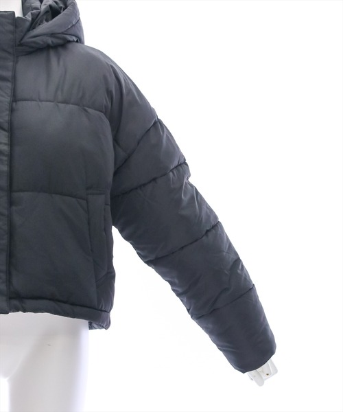 clear（クリア）の「ショート丈中綿ダウン（MA-1・レディース・ブラック/オフホワイト・F）」の9枚目の写真