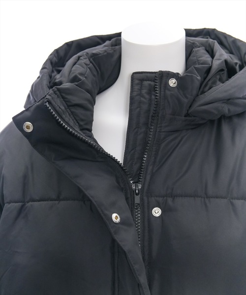 clear（クリア）の「ショート丈中綿ダウン（MA-1・レディース・ブラック/オフホワイト・F）」の10枚目の写真