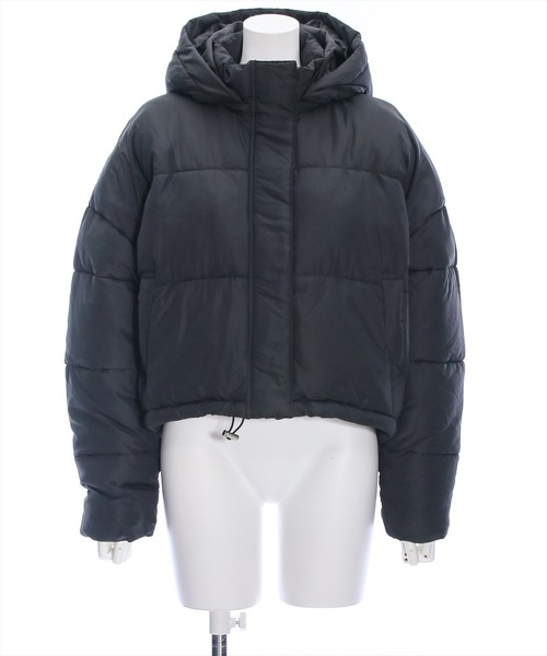 clear（クリア）の「ショート丈中綿ダウン（MA-1・レディース・ブラック/オフホワイト・F）」の15枚目の写真