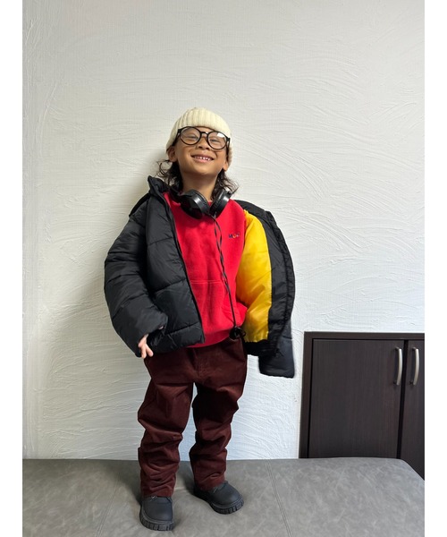 キッズwear 　ナイロンジャケット　M Moujonjon（ムージョンジョン）の「ナイロン中綿入りジャケット