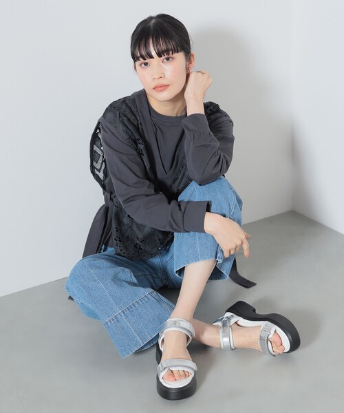 BEAMS HEART(ビームスハート)の「BEAMS HEART / 厚底 スポーツサンダル(サンダル・レディース・シルバー/ブラック/ゴールド・LARGE/MEDIUM/SMALL)」の11枚目の写真