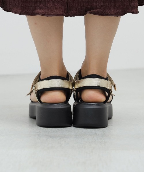 BEAMS HEART(ビームスハート)の「BEAMS HEART / 厚底 スポーツサンダル(サンダル・レディース・シルバー/ブラック/ゴールド・LARGE/MEDIUM/SMALL)」の10枚目の写真