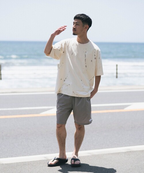 B:MING by BEAMS（ビーミングバイビームス）の「スプラッシュ プリント ショートスリーブ Tシャツ（Tシャツ/カットソー・メンズ・ホワイト系その他5/グリーン系その他・LARGE/MEDIUM/SMALL/X-LARGE）」の11枚目の写真