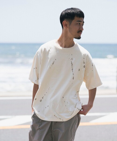 B:MING by BEAMS（ビーミングバイビームス）の「スプラッシュ プリント ショートスリーブ Tシャツ（Tシャツ/カットソー・メンズ・ホワイト系その他5/グリーン系その他・LARGE/MEDIUM/SMALL/X-LARGE）」の12枚目の写真