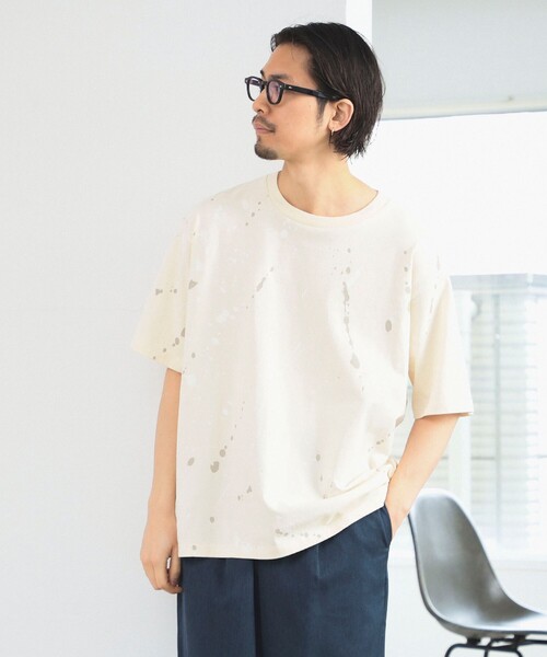 B:MING by BEAMS（ビーミングバイビームス）の「スプラッシュ プリント ショートスリーブ Tシャツ（Tシャツ/カットソー・メンズ・ホワイト系その他5/グリーン系その他・LARGE/MEDIUM/SMALL/X-LARGE）」の15枚目の写真