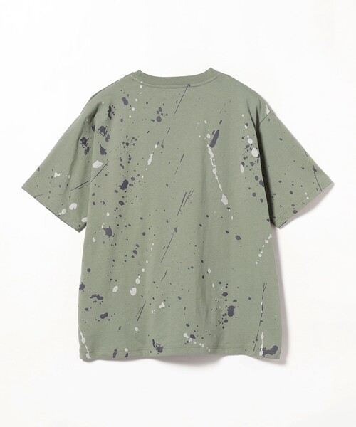 B:MING by BEAMS（ビーミングバイビームス）の「スプラッシュ プリント ショートスリーブ Tシャツ（Tシャツ/カットソー・メンズ・ホワイト系その他5/グリーン系その他・LARGE/MEDIUM/SMALL/X-LARGE）」の7枚目の写真