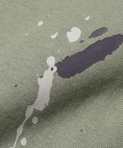 B:MING by BEAMS（ビーミングバイビームス）の「スプラッシュ プリント ショートスリーブ Tシャツ（Tシャツ/カットソー・メンズ・ホワイト系その他5/グリーン系その他・LARGE/MEDIUM/SMALL/X-LARGE）」の8枚目の写真