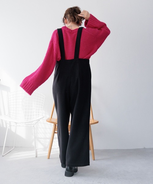 LEPSIM（レプシィム）の「メルトンサスツキワイドパンツ　983472（その他パンツ・レディース・チャコールグレー/ブラック・FREE）」の6枚目の写真