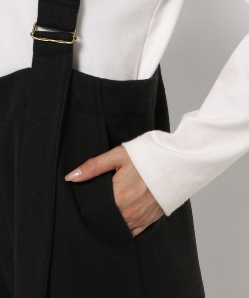 LEPSIM（レプシィム）の「メルトンサスツキワイドパンツ　983472（その他パンツ・レディース・チャコールグレー/ブラック・FREE）」の15枚目の写真