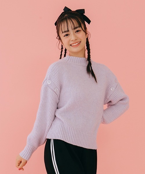 メゾピアノ MEZZO PIANO キッズ用セーター べリエちゃん パーカー希少 セーラーニットベスト＆長袖Tシャツセット(110cm 紺): キッズ