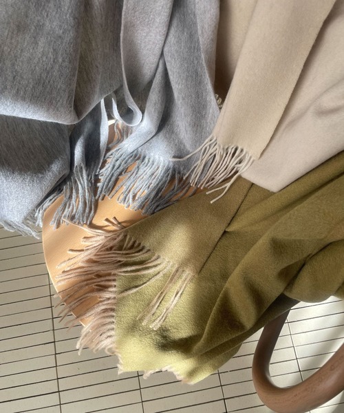 URBAN RESEARCH DOORS（アーバンリサーチドアーズ）の「リバーシブルストール（ストール/ショール・レディース・グリーン系その他/グレー系その他/ベージュ系その他・ONE）」の14枚目の写真