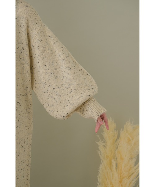 KATHARINE ROSS（キャサリンロス）の「【KATHARINE ROSS】【ZOZO限定】ネップストレートラインニットワンピース（ワンピース・レディース・ベージュ/ブラック/モカ・MEDIUM）」の6枚目の写真