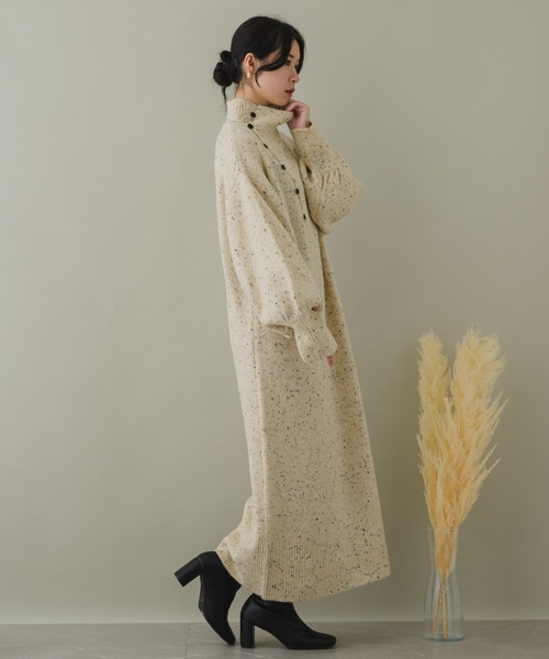 KATHARINE ROSS（キャサリンロス）の「【KATHARINE ROSS】【ZOZO限定】ネップストレートラインニットワンピース（ワンピース・レディース・ベージュ/ブラック/モカ・MEDIUM）」の20枚目の写真