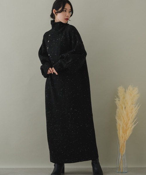 KATHARINE ROSS（キャサリンロス）の「【KATHARINE ROSS】【ZOZO限定】ネップストレートラインニットワンピース（ワンピース・レディース・ベージュ/ブラック/モカ・MEDIUM）」の10枚目の写真