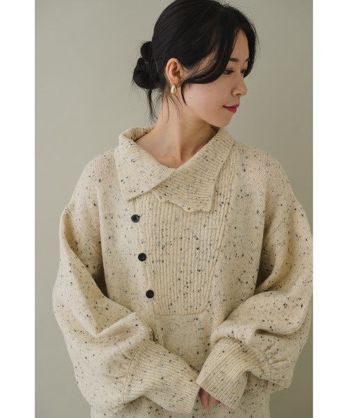 KATHARINE ROSS（キャサリンロス）の「【KATHARINE ROSS】【ZOZO限定】ネップストレートラインニットワンピース（ワンピース・レディース・ベージュ/ブラック/モカ・MEDIUM）」の15枚目の写真