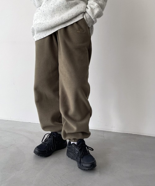 CANAL JEAN（キャナルジーン）の「choice_cnl　フリースジョガーパンツ（スウェットパンツ・レディース・グレー/ベージュ・MEDIUM/LARGE）」の8枚目の写真