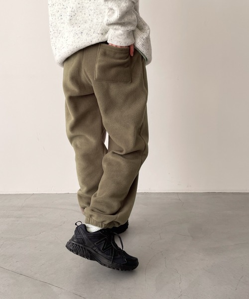 CANAL JEAN（キャナルジーン）の「choice_cnl　フリースジョガーパンツ（スウェットパンツ・レディース・グレー/ベージュ・MEDIUM/LARGE）」の9枚目の写真