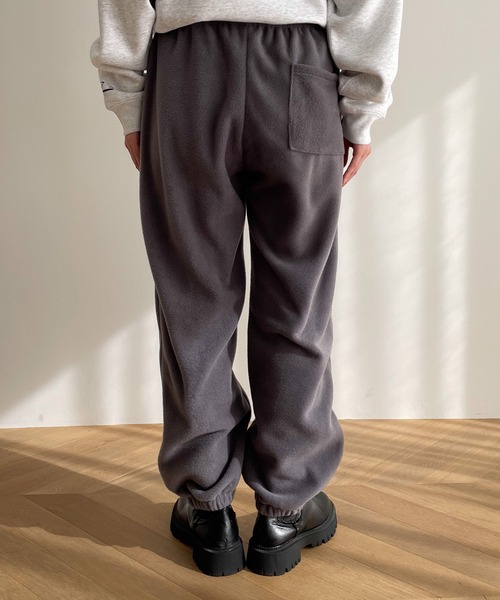 CANAL JEAN（キャナルジーン）の「choice_cnl　フリースジョガーパンツ（スウェットパンツ・レディース・グレー/ベージュ・MEDIUM/LARGE）」の18枚目の写真