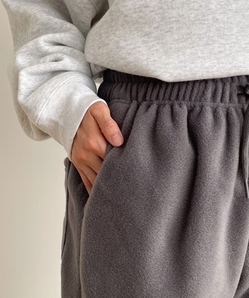 CANAL JEAN（キャナルジーン）の「choice_cnl　フリースジョガーパンツ（スウェットパンツ・レディース・グレー/ベージュ・MEDIUM/LARGE）」の20枚目の写真