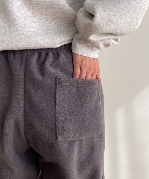 CANAL JEAN（キャナルジーン）の「choice_cnl　フリースジョガーパンツ（スウェットパンツ・レディース・グレー/ベージュ・MEDIUM/LARGE）」の21枚目の写真