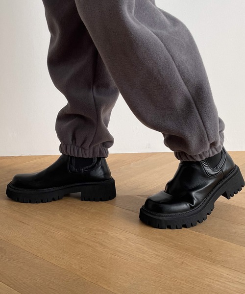 CANAL JEAN（キャナルジーン）の「choice_cnl　フリースジョガーパンツ（スウェットパンツ・レディース・グレー/ベージュ・MEDIUM/LARGE）」の22枚目の写真