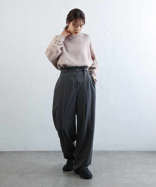 COLONY 2139（コロニートゥーワンスリーナイン）の「スパンコールラメオーバーニット（ニット/セーター・レディース・ブラック/アイボリー/グレー/ピンク・FREE）」の12枚目の写真