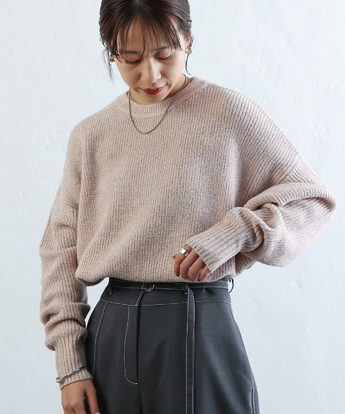 COLONY 2139（コロニートゥーワンスリーナイン）の「スパンコールラメオーバーニット（ニット/セーター・レディース・ブラック/アイボリー/グレー/ピンク・FREE）」の5枚目の写真