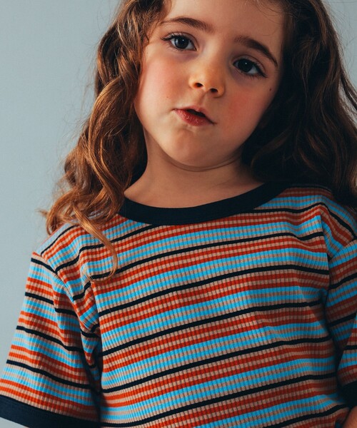 こども ビームス（コドモビームス）の「こども ビームス / リブ リンガー Tシャツ 24（100～140cm）（Tシャツ/カットソー・キッズ・その他/ミント・140/100/130/120/110）」の8枚目の写真