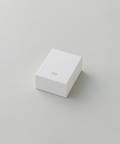 K18YG ピース ブラウンダイヤモンド アーチ ピアス（ピアス
