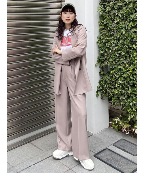 【セール】【SET UP対応】パウダーツイルタックパンツ（その他パンツ）｜MURUA（ムルーア）