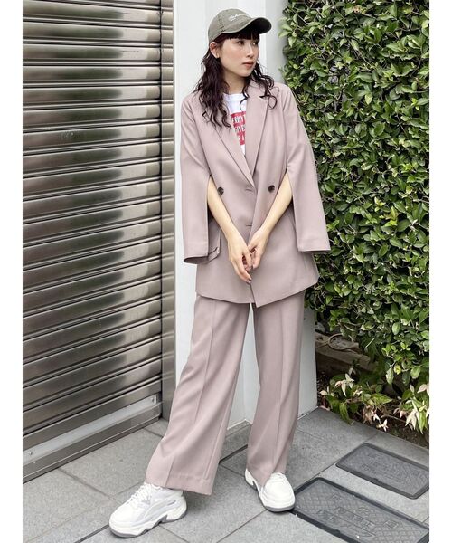 【セール】【SET UP対応】パウダーツイルタックパンツ（その他パンツ）｜MURUA（ムルーア）