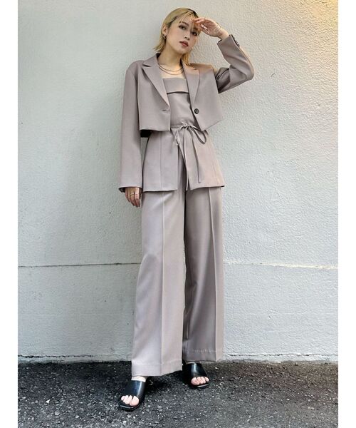 【セール】【SET UP対応】パウダーツイルタックパンツ（その他パンツ）｜MURUA（ムルーア）