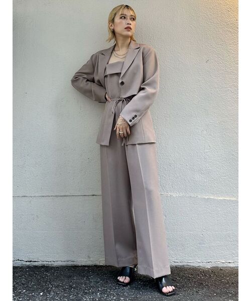 【セール】【SET UP対応】パウダーツイルタックパンツ（その他パンツ）｜MURUA（ムルーア）