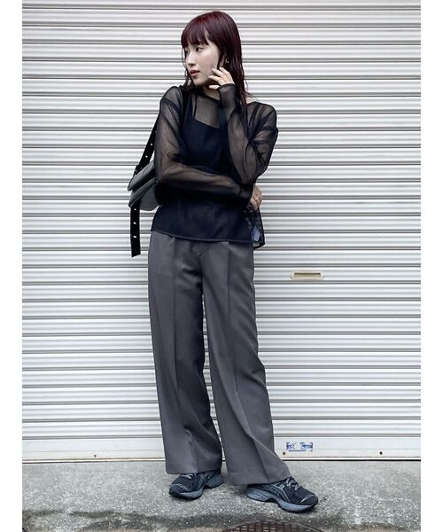 【セール】【SET UP対応】パウダーツイルタックパンツ（その他パンツ）｜MURUA（ムルーア）