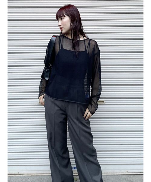 【セール】【SET UP対応】パウダーツイルタックパンツ（その他パンツ）｜MURUA（ムルーア）