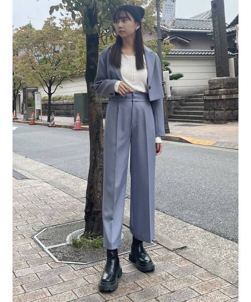 【セール】【SET UP対応】パウダーツイルタックパンツ（その他パンツ）｜MURUA（ムルーア）