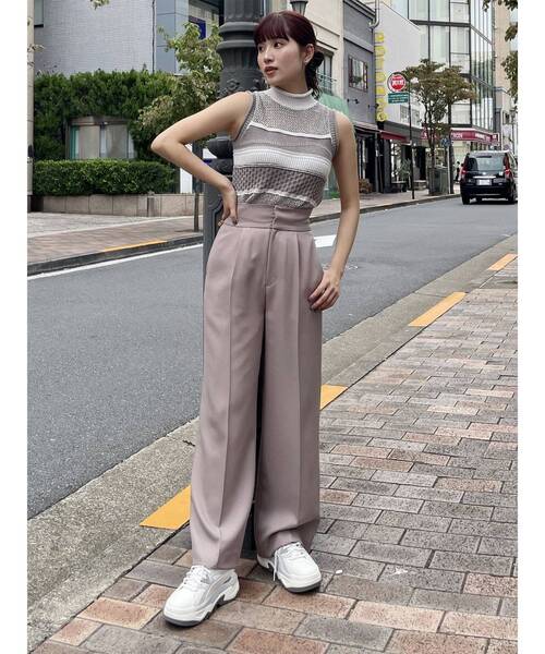 【セール】【SET UP対応】パウダーツイルタックパンツ（その他パンツ）｜MURUA（ムルーア）